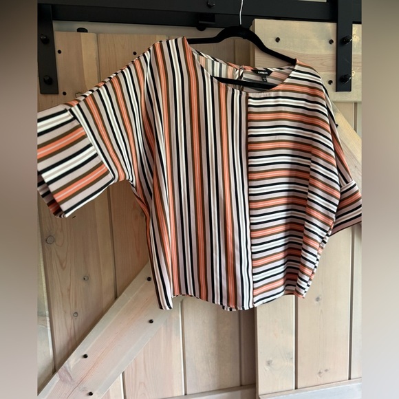 LIKE NEW Express Striped Boxy Blouse - Picture 2 of 6